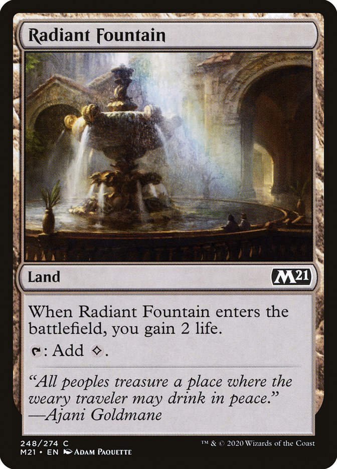 Radiant Fountain [Core Set 2021] Magic: The Gathering