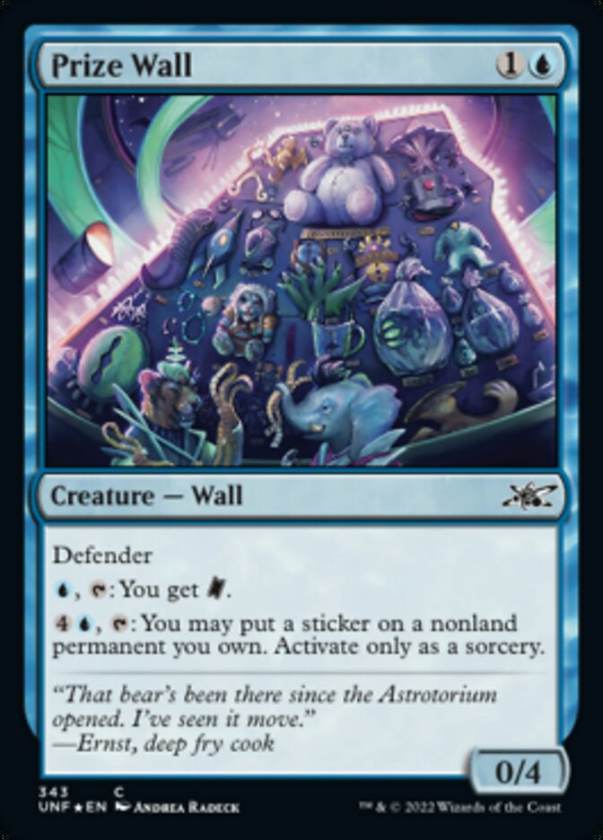 Prize Wall (Galaxy Foil) [Unfinity] Magic: The Gathering