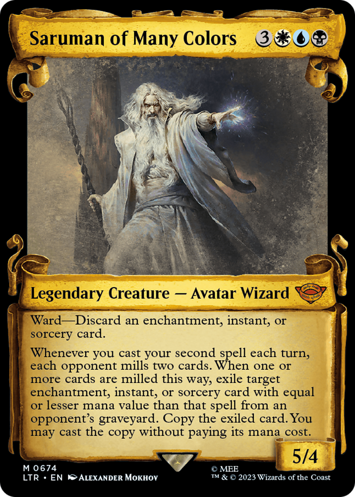 Saruman of Many Colors [The Lord of the Rings: Tales of Middle-Earth Showcase Scrolls] Magic: The Gathering