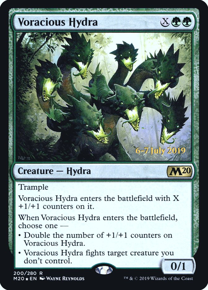 Voracious Hydra [Core Set 2020 Prerelease Promos] Magic: The Gathering