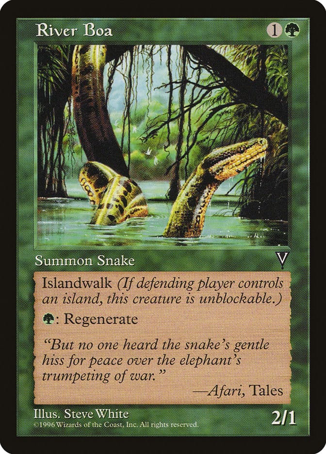 River Boa [Visions] Magic: The Gathering
