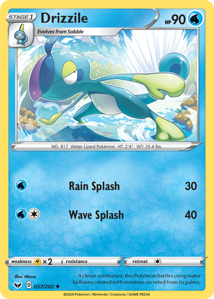 Drizzile (057/202) [Sword & Shield: Base Set] Pokémon