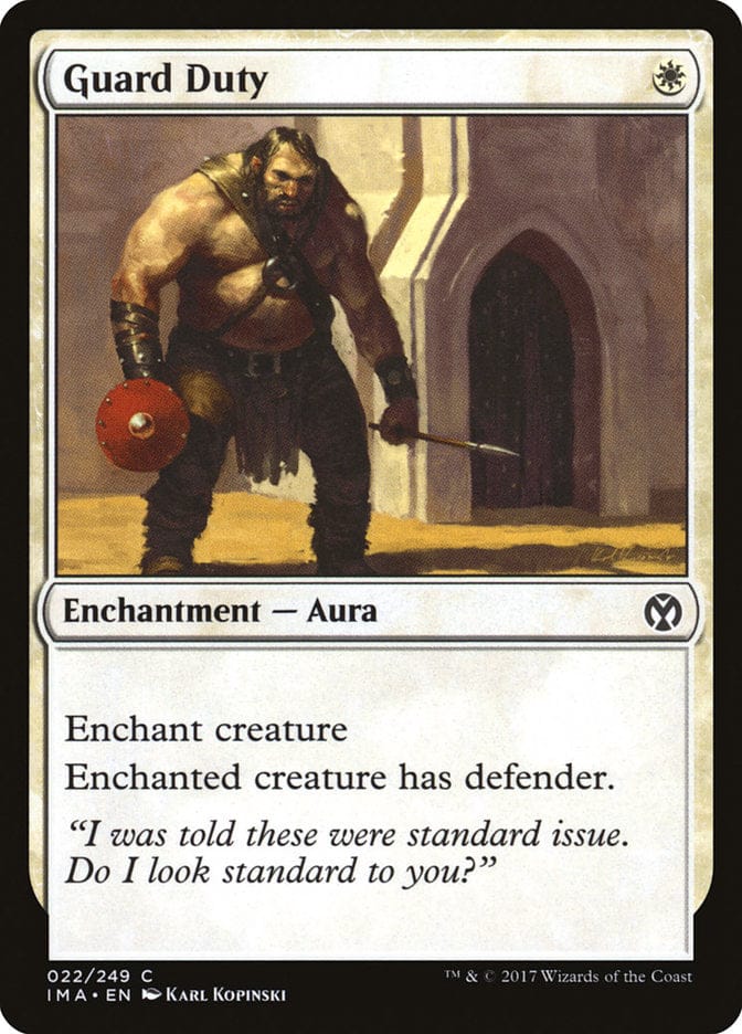 Guard Duty [Iconic Masters] Magic: The Gathering