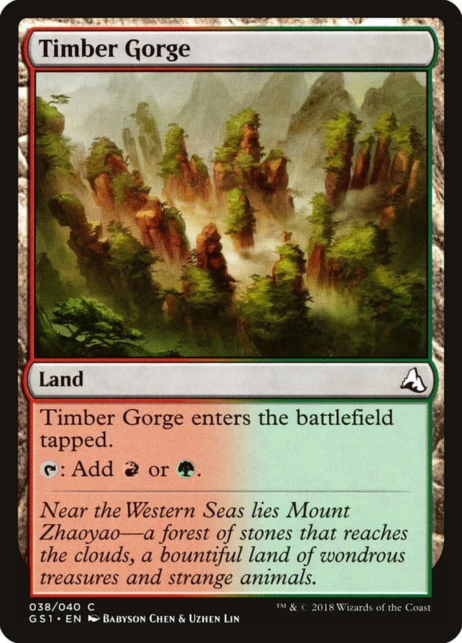 Timber Gorge [Global Series Jiang Yanggu & Mu Yanling] Magic: The Gathering