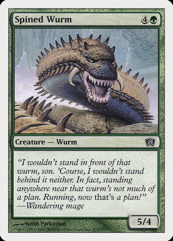Spined Wurm [Eighth Edition] Magic: The Gathering