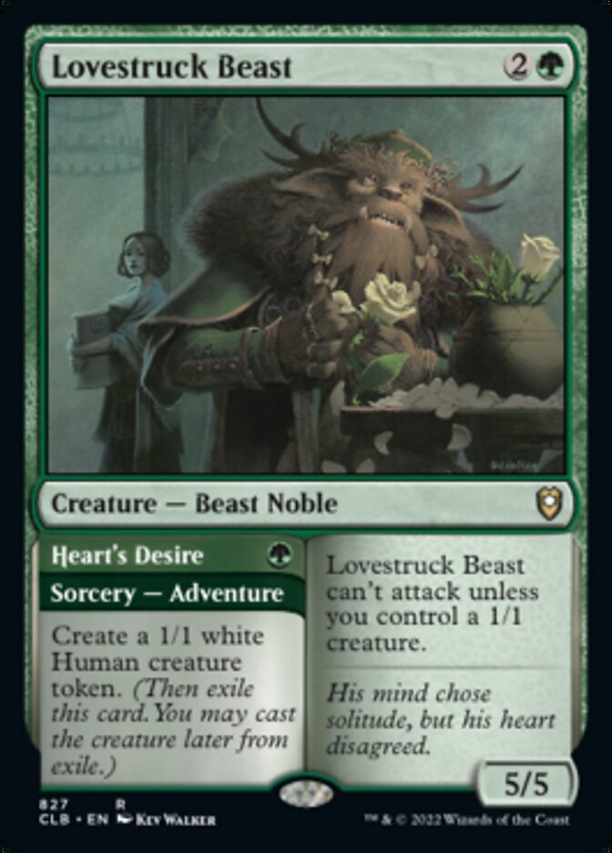 Lovestruck Beast // Heart's Desire [Commander Legends: Battle for Baldur's Gate] Magic: The Gathering