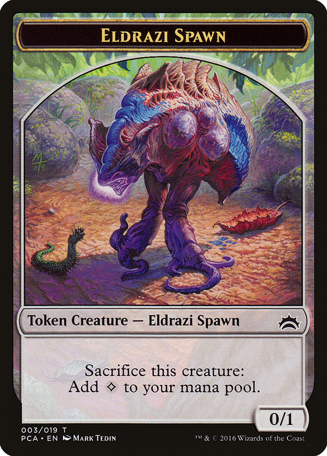 Eldrazi Spawn Token (003/019) [Planechase Anthology Tokens] Magic: The Gathering
