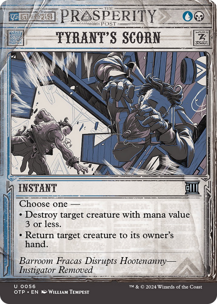 Tyrant's Scorn [Outlaws of Thunder Junction: Breaking News] Magic: The Gathering