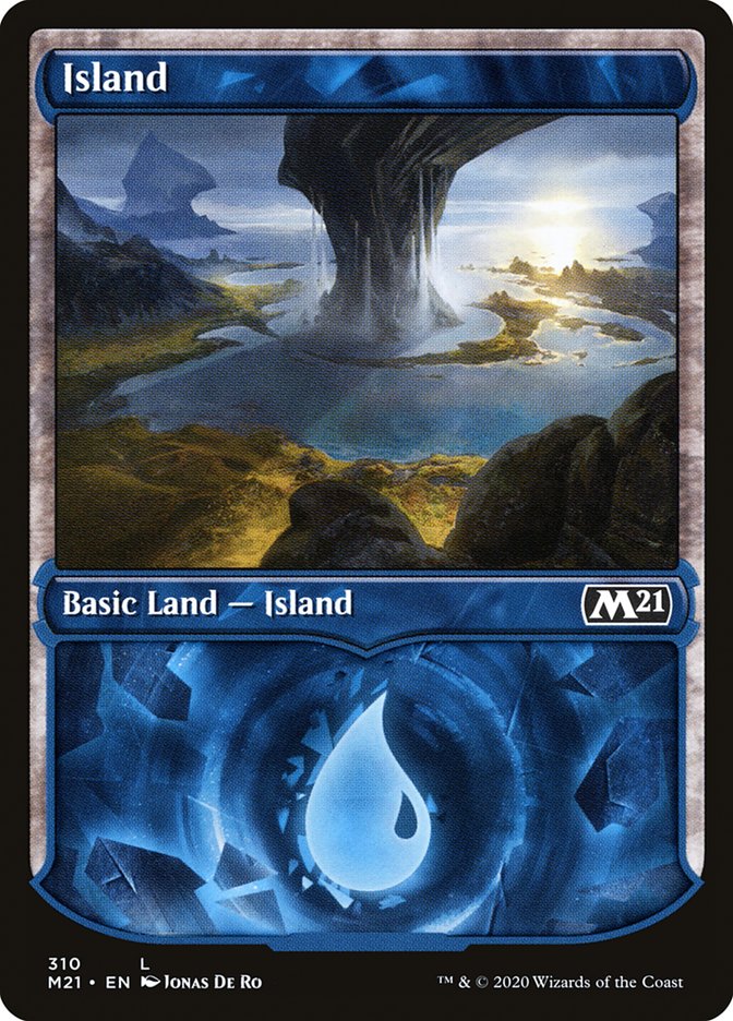 Island (310) (Showcase) [Core Set 2021] Magic: The Gathering