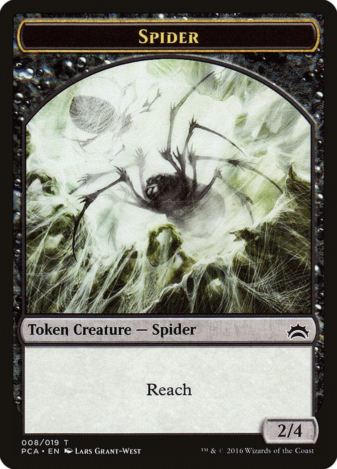 Spider // Saproling Double-Sided Token [Planechase Anthology Tokens] Magic: The Gathering