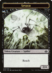 Spider // Saproling Double-Sided Token [Planechase Anthology Tokens] Magic: The Gathering