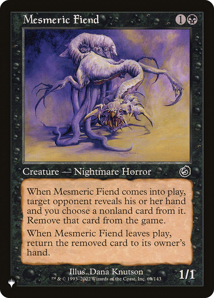 Mesmeric Fiend [The List] Magic: The Gathering