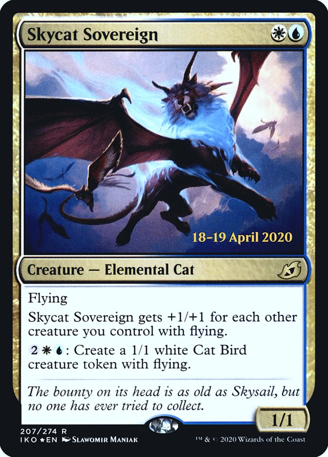 Skycat Sovereign [Ikoria: Lair of Behemoths Prerelease Promos] Magic: The Gathering