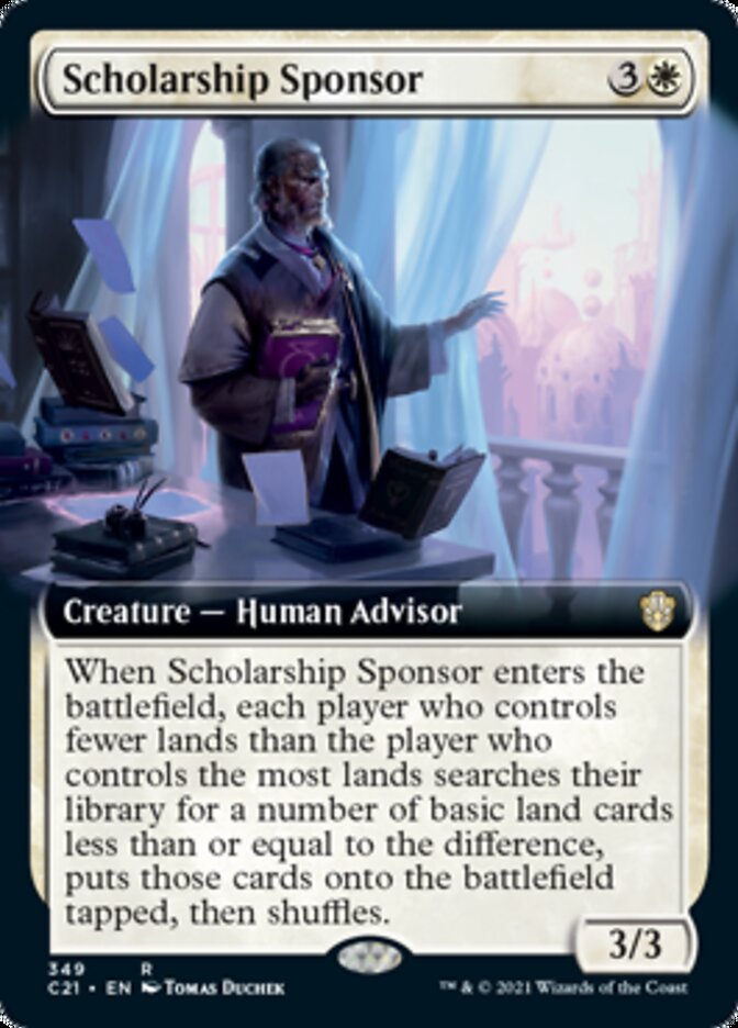 Scholarship Sponsor (Extended Art) [Commander 2021] Magic: The Gathering