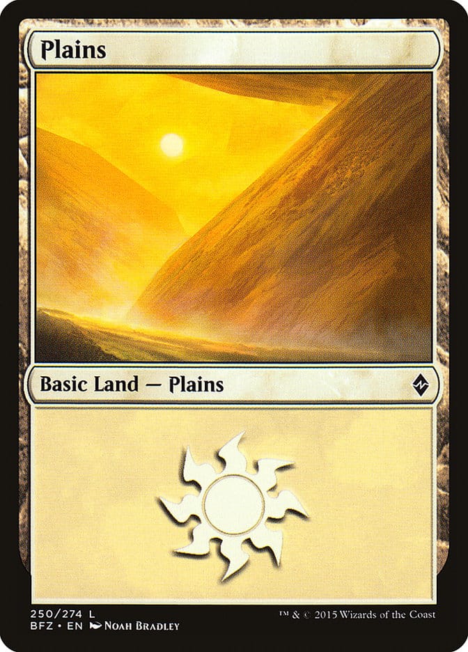Plains (250) [Battle for Zendikar] Magic: The Gathering