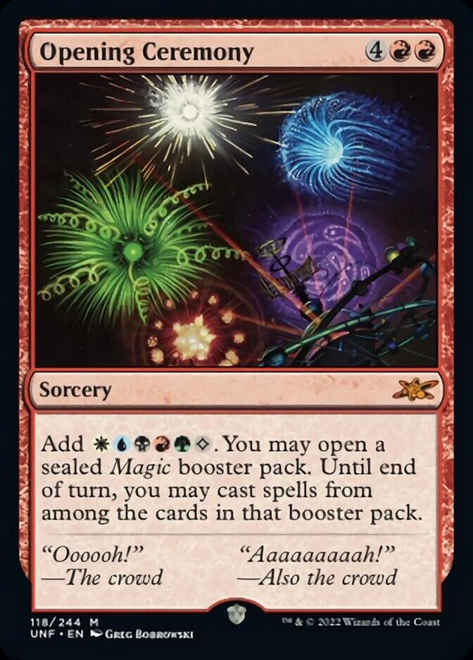 Opening Ceremony [Unfinity] Magic: The Gathering