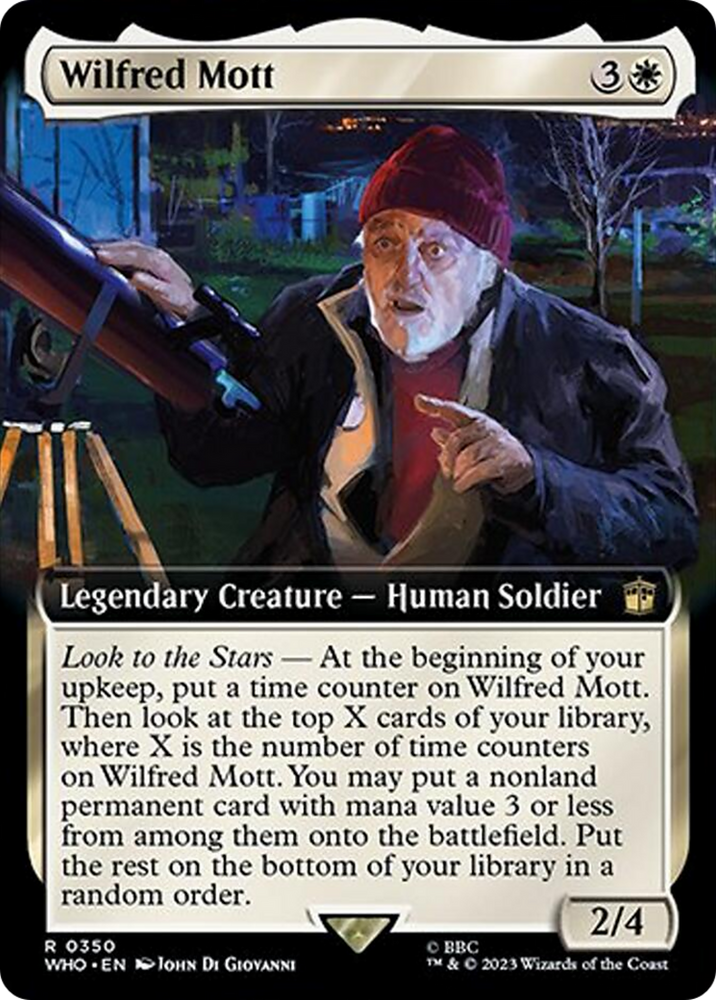 Wilfred Mott (Extended Art) [Doctor Who] Magic: The Gathering