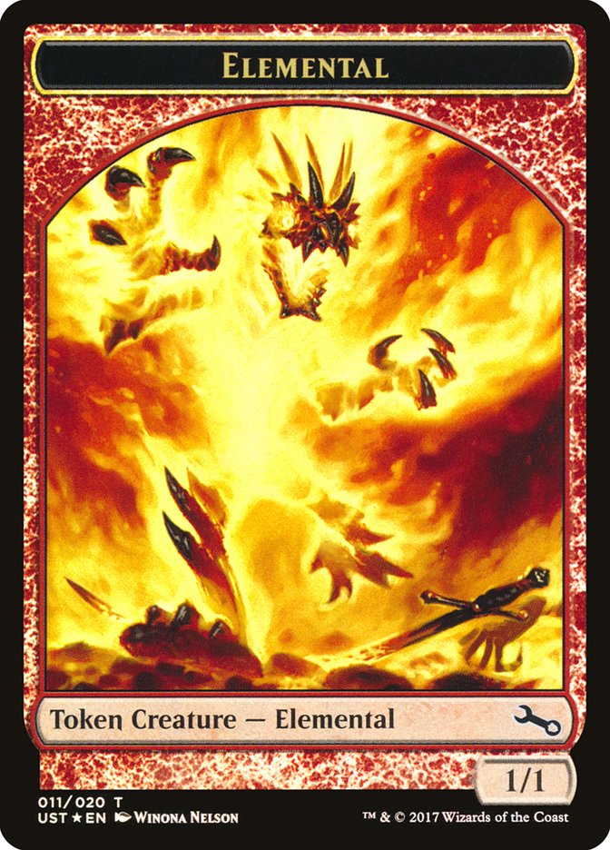 Elemental // Elemental Double-Sided Token (011/020) [Unstable Tokens] Magic: The Gathering