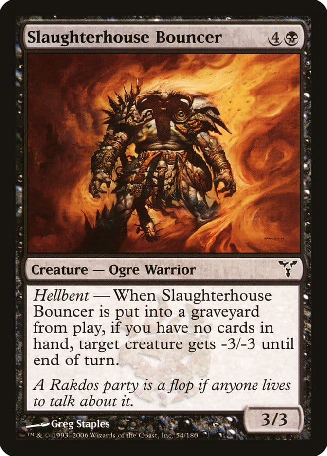 Slaughterhouse Bouncer [Dissension] Magic: The Gathering