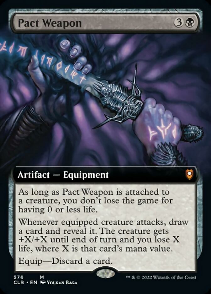 Pact Weapon (Extended Art) [Commander Legends: Battle for Baldur's Gate] Magic: The Gathering