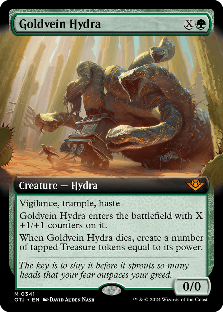 Goldvein Hydra (Extended Art) [Outlaws of Thunder Junction] Magic: The Gathering