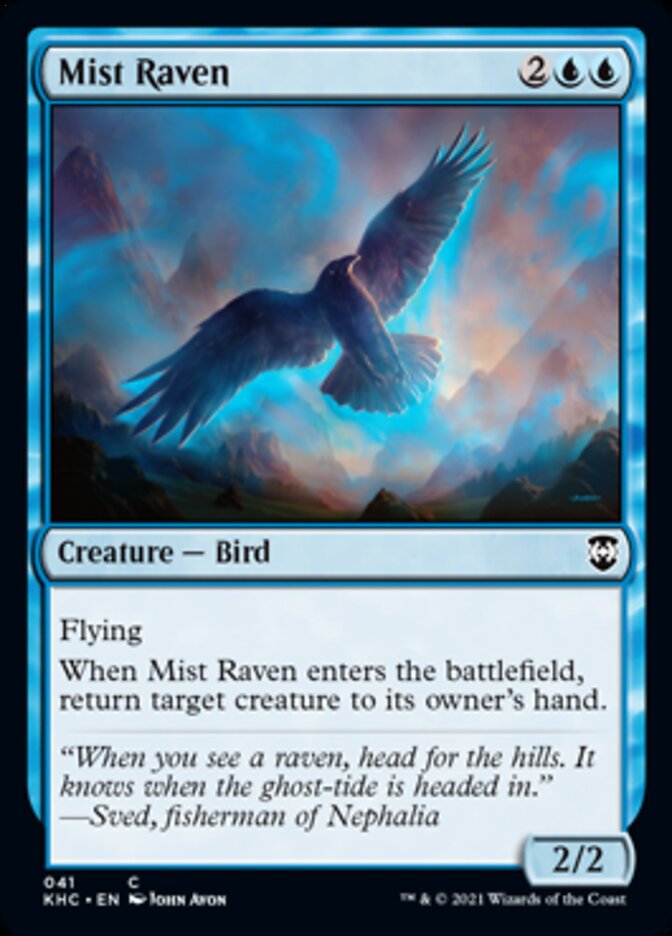 Mist Raven [Kaldheim Commander] Magic: The Gathering