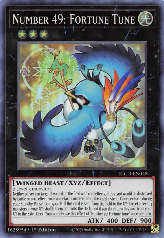 Number 49: Fortune Tune [KICO-EN048] Super Rare - Yugioh Cards For Your TCG Needs!