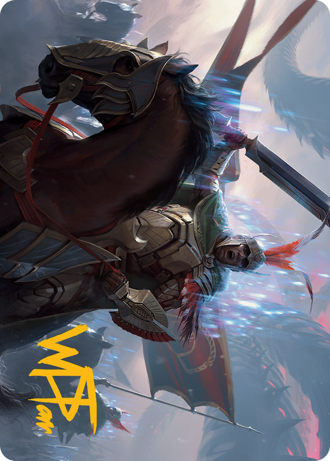 Marshal of Zhalfir Art Card (Gold-Stamped Signature) [March of the Machine Art Series] Magic: The Gathering