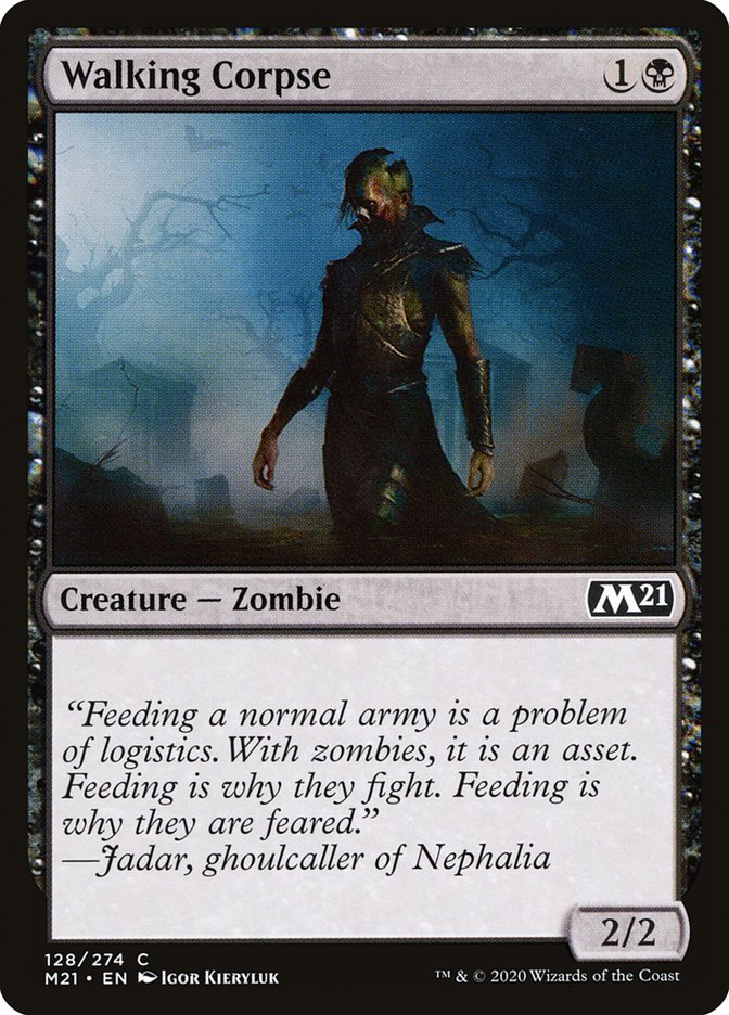 Walking Corpse [Core Set 2021] Magic: The Gathering