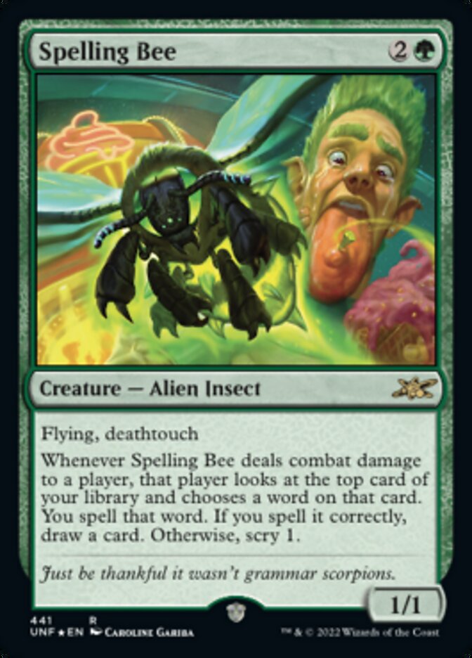 Spelling Bee (Galaxy Foil) [Unfinity] Magic: The Gathering