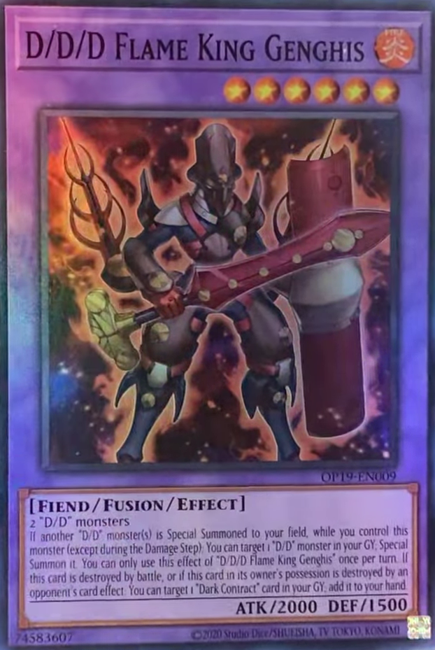 D/D/D Flame King Genghis [OP19-EN009] Super Rare Yu-Gi-Oh!