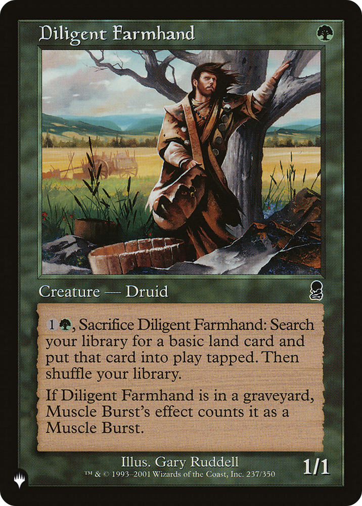 Diligent Farmhand [The List] Magic: The Gathering