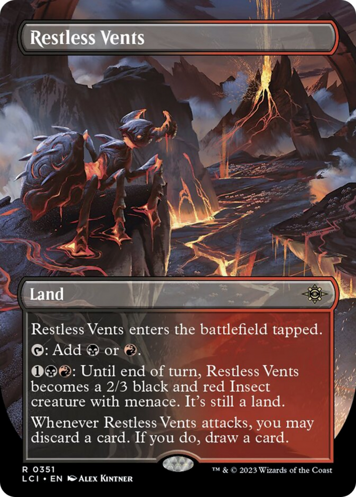 Restless Vents (Borderless) [The Lost Caverns of Ixalan] Magic: The Gathering