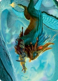 Toski, Bearer of Secrets Art Card (Gold-Stamped Signature) [Kaldheim Art Series] Magic: The Gathering