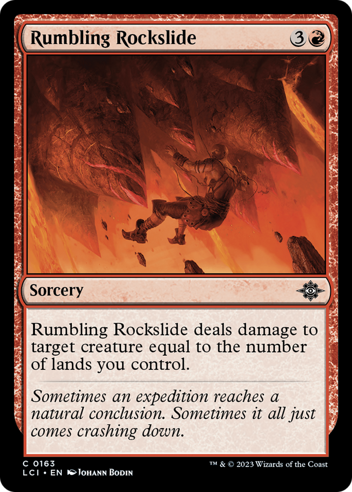 Rumbling Rockslide [The Lost Caverns of Ixalan] Magic: The Gathering