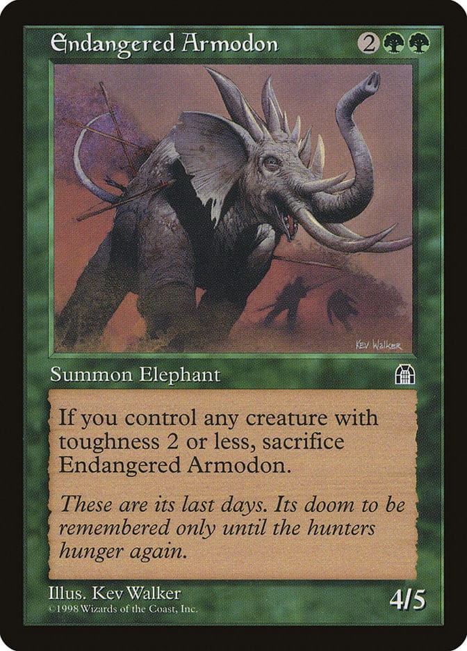 Endangered Armodon [Stronghold] Magic: The Gathering