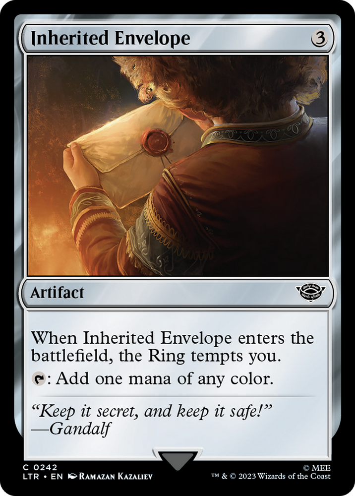 Inherited Envelope [The Lord of the Rings: Tales of Middle-Earth] Magic: The Gathering