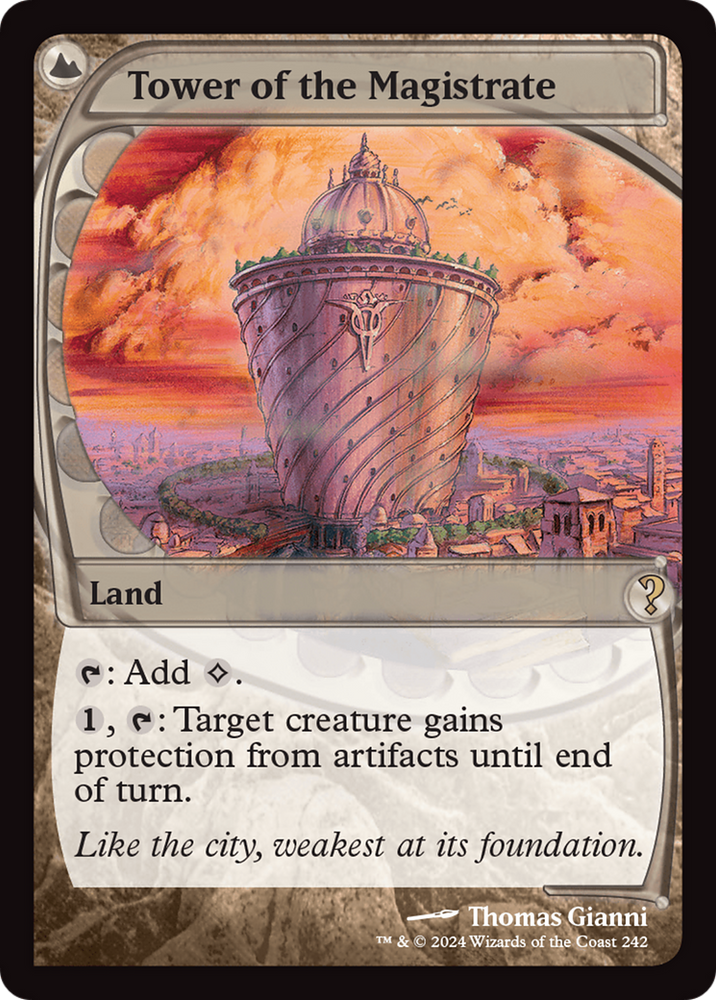 Tower of the Magistrate (Future Sight) [Mystery Booster 2] Magic: The Gathering