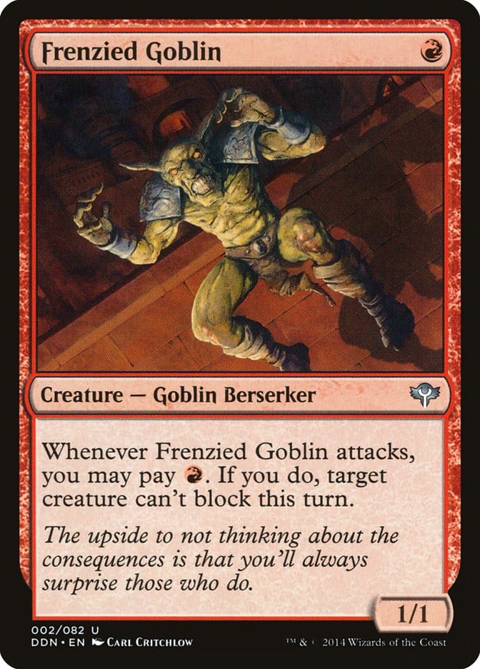 Frenzied Goblin [Duel Decks: Speed vs. Cunning] Magic: The Gathering