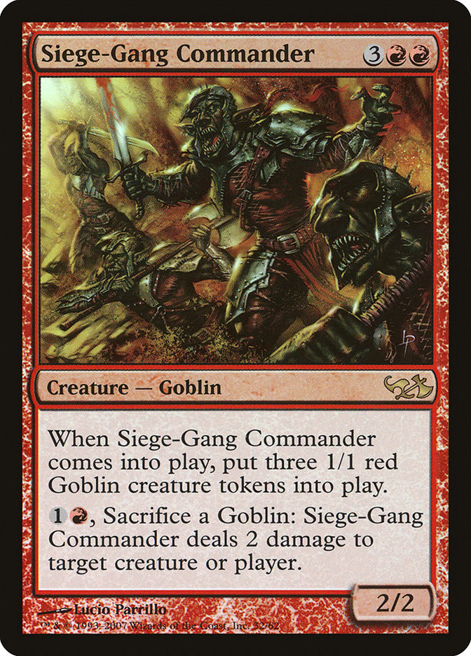 Siege-Gang Commander [Duel Decks: Elves vs. Goblins] Magic: The Gathering