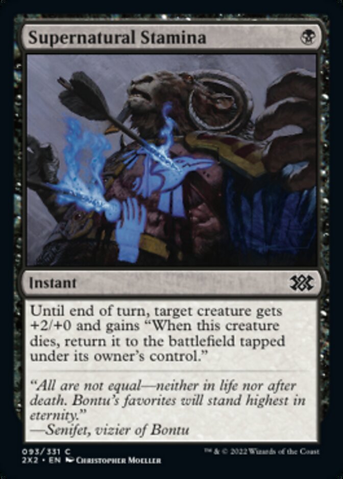 Supernatural Stamina [Double Masters 2022] Magic: The Gathering