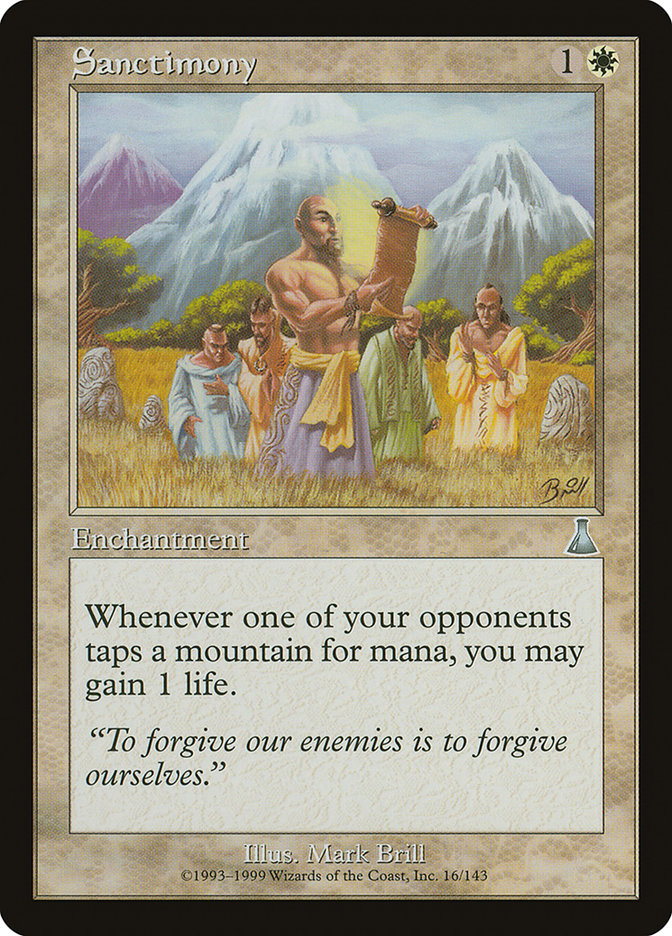 Sanctimony [Urza's Destiny] Magic: The Gathering