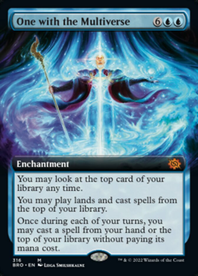 One with the Multiverse (Extended Art) [The Brothers' War] Magic: The Gathering