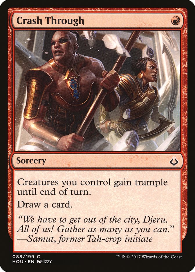 Crash Through [Hour of Devastation] Magic: The Gathering