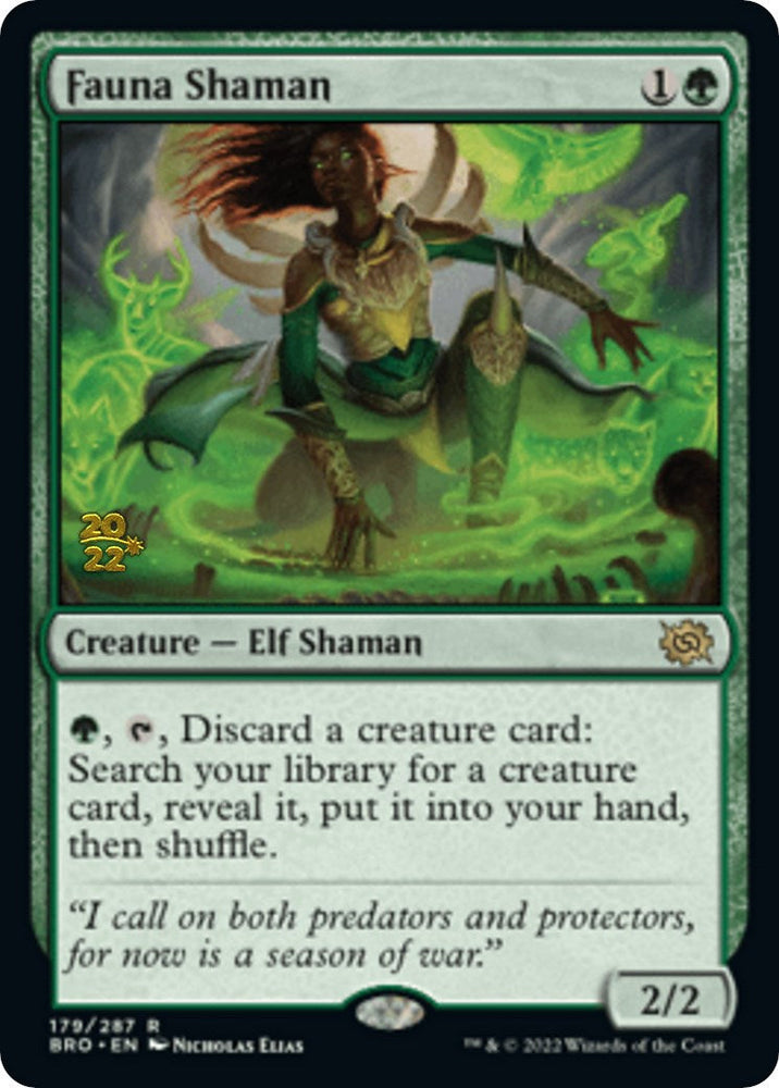 Fauna Shaman [The Brothers' War Prerelease Promos] Magic: The Gathering