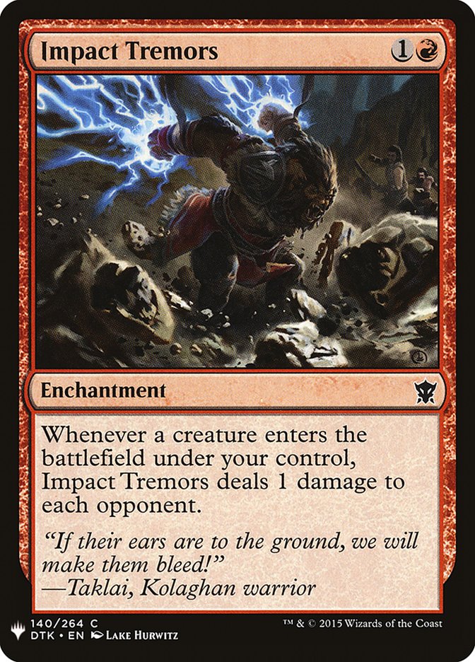 Impact Tremors [Mystery Booster] Magic: The Gathering