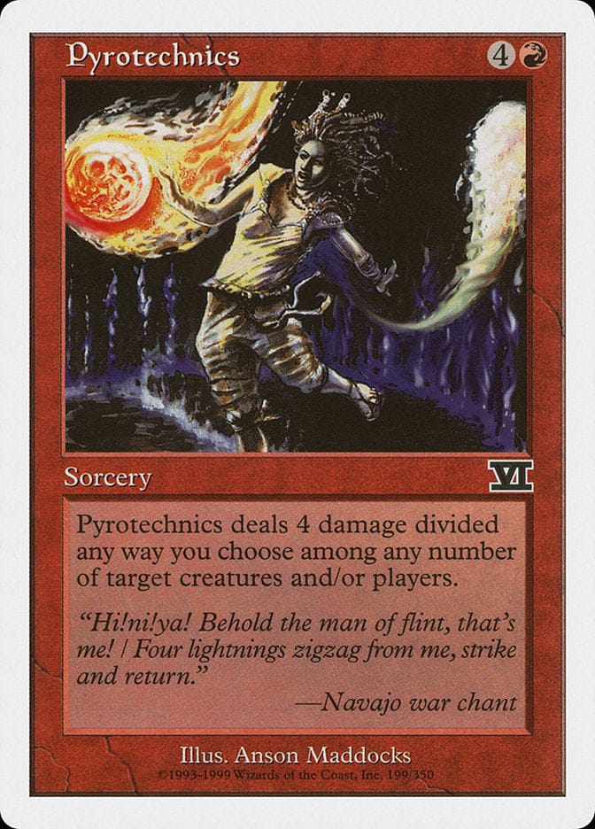 Pyrotechnics [Classic Sixth Edition] Magic: The Gathering