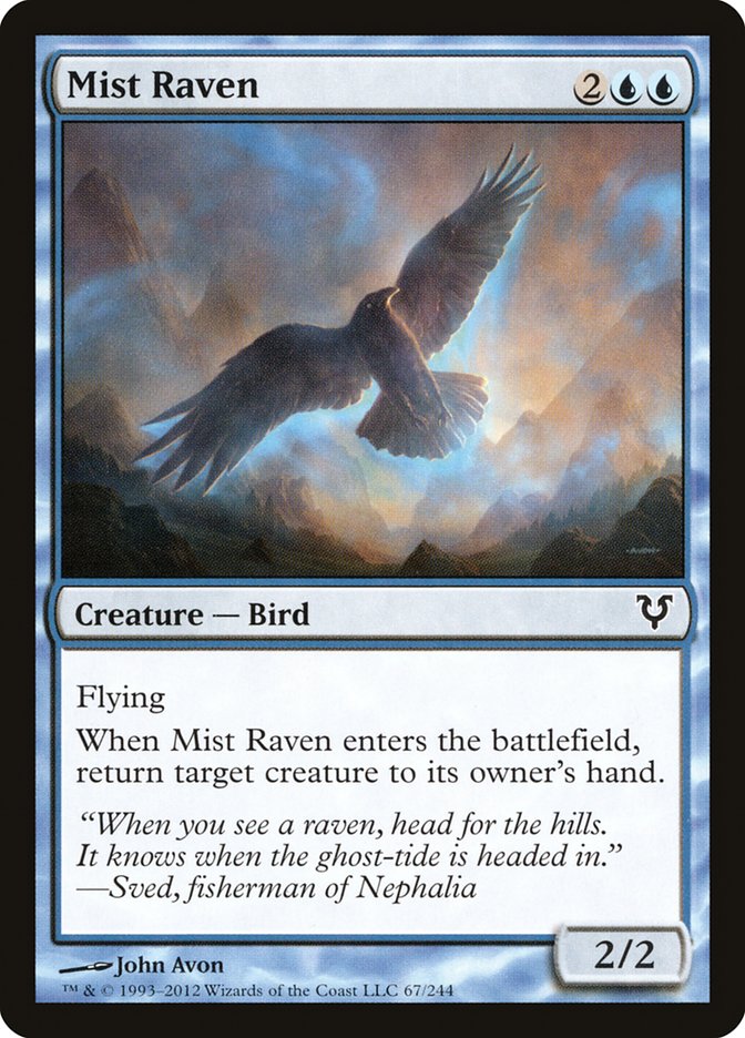 Mist Raven [Avacyn Restored] Magic: The Gathering