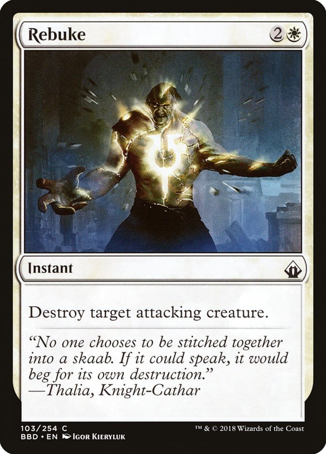 Rebuke [Battlebond] Magic: The Gathering