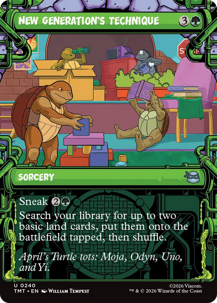 New Generation's Technique (Showcase) [Teenage Mutant Ninja Turtles] Magic: The Gathering